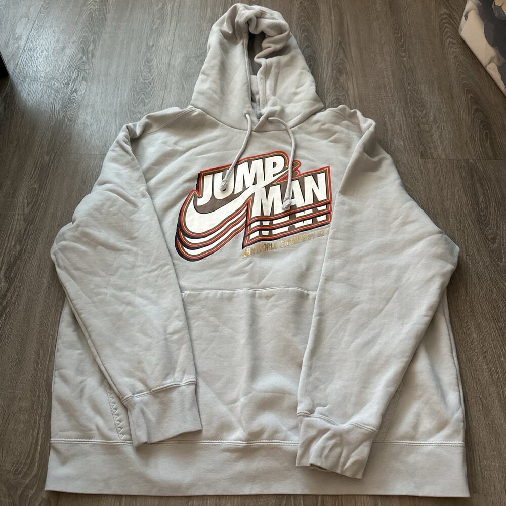 NEW NIKE AIR JORDAN JUMPMAN Championship FLEECE PULLOVER HOODIE MENS SZ M